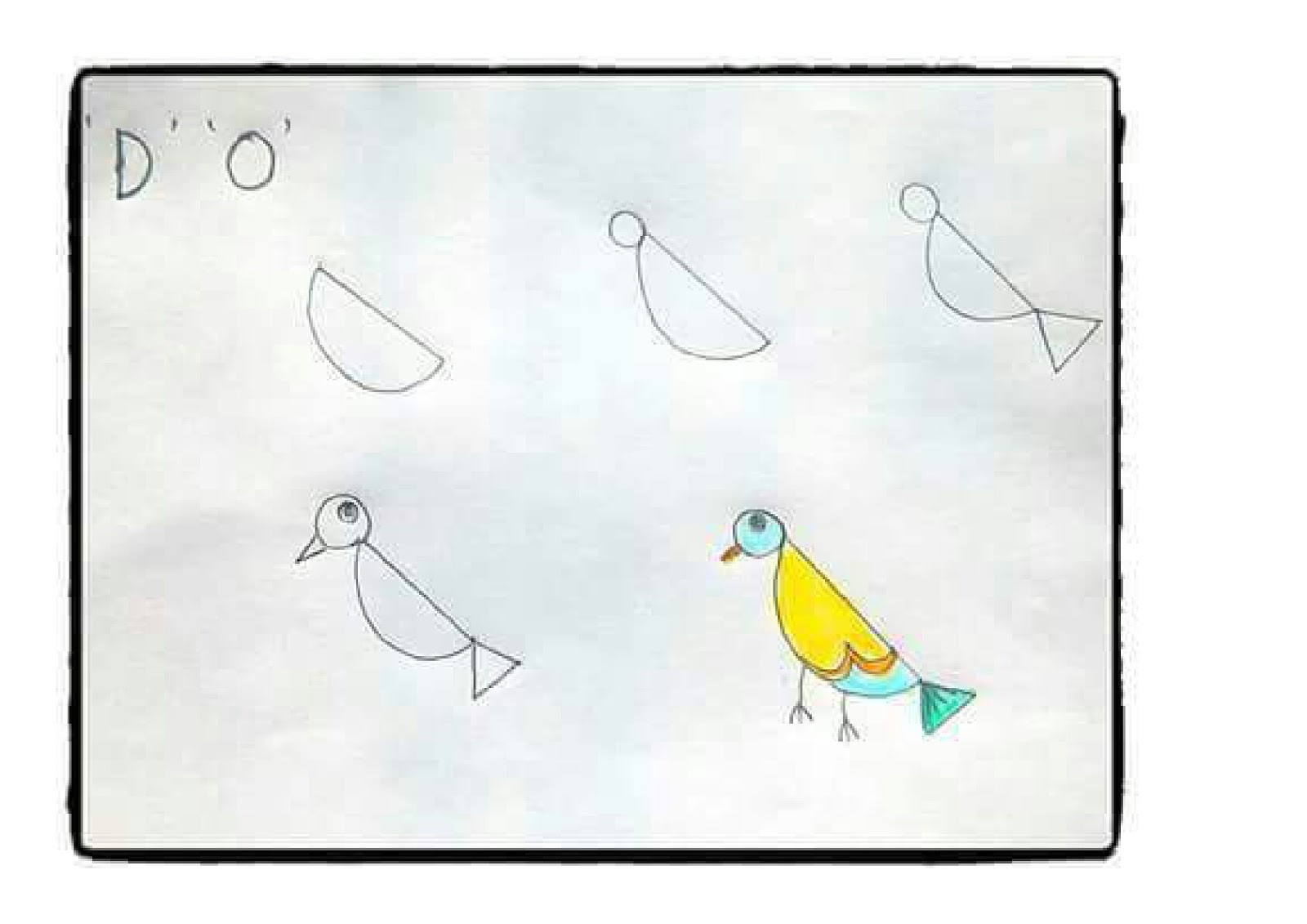 Как нарисовать игрушку птичку Пд